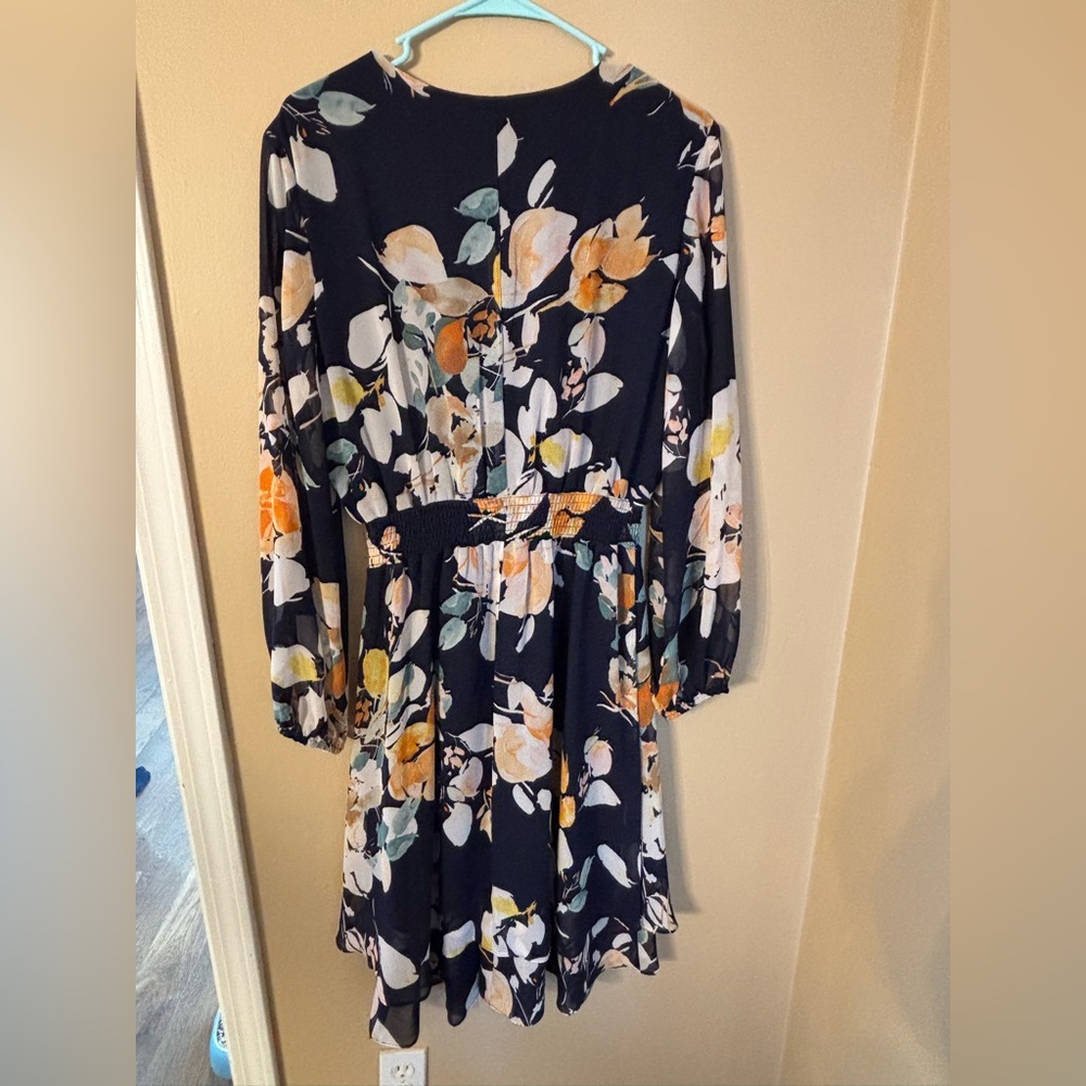 Nine West floral faux wrap dress size 10 - Picture 10 of 14